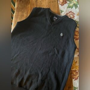 Black sweater vest
